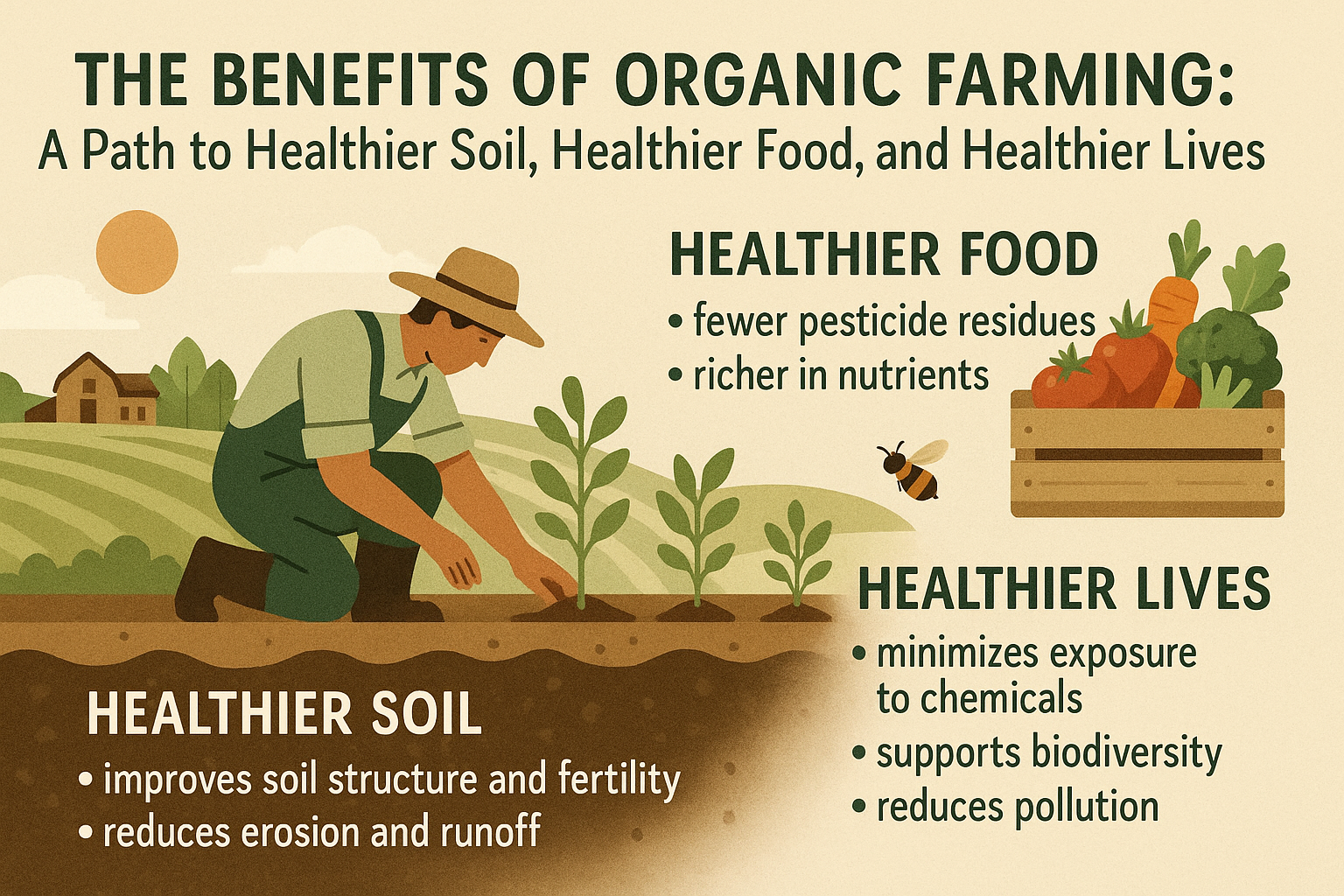 The Benefits of Organic Farming: A Path to Healthier Soil, Healthier Food, and Healthier Lives