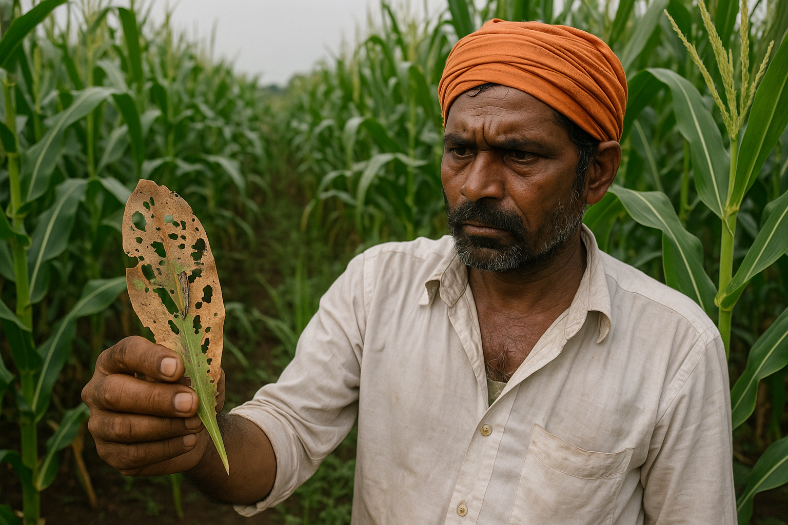 Fall Armyworm Resurgence Threatens Maize Crops in Central India: Farmers on High Alert